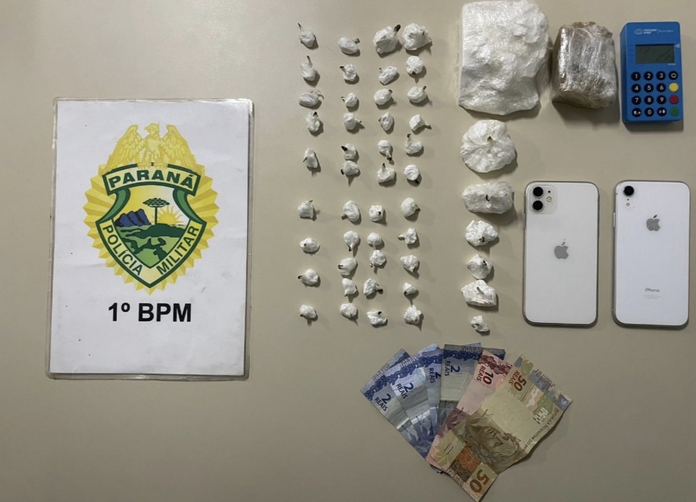 Dupla é detida por tráfico após ação da ROTAM em Carambeí