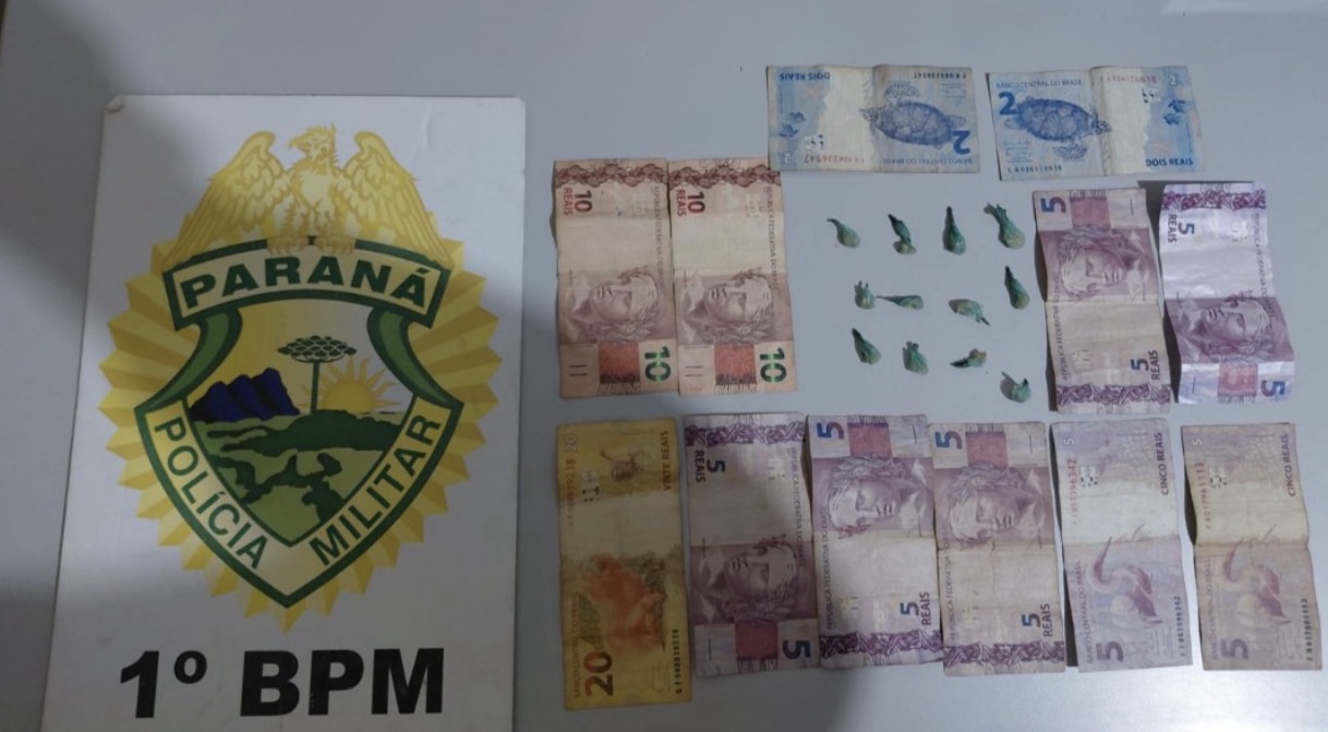 Polícia Militar apreende adolescente com drogas próximo à rodoviária de Carambeí