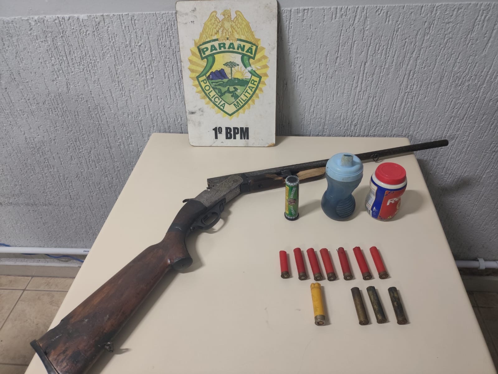 Polícia Militar apreende espingarda e prende homem na&nbsp;região