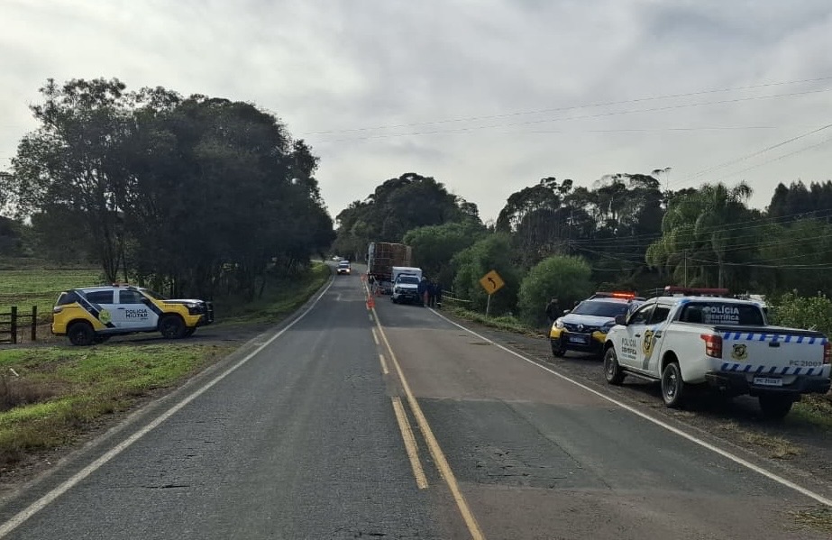 Motociclista morre após colisão na traseira de caminhão com pane mecânica na região