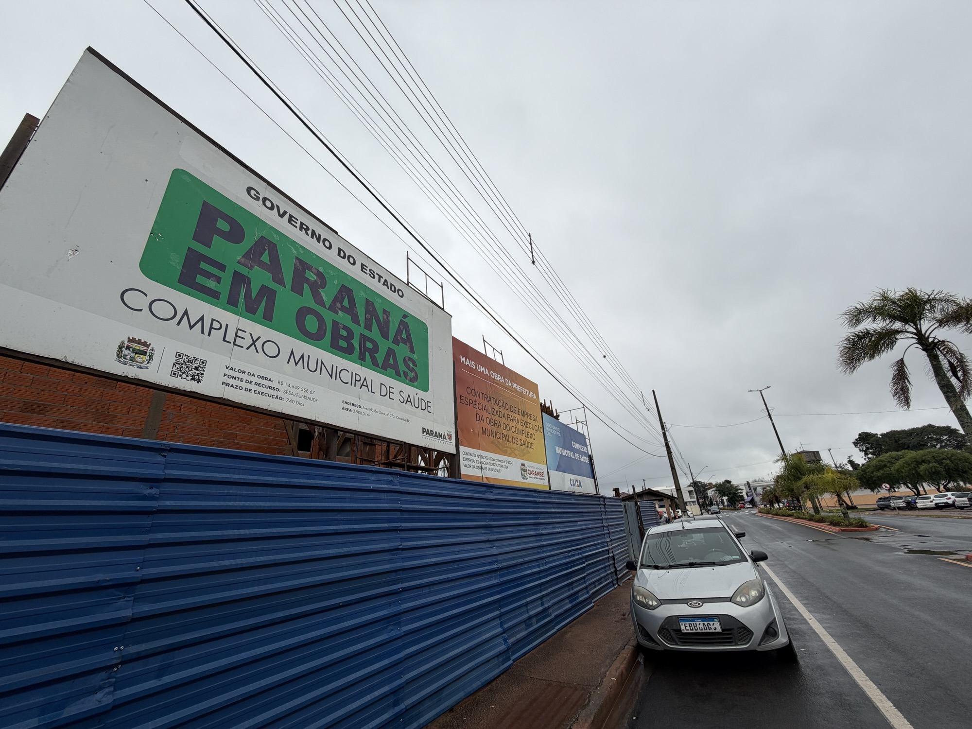 Cobertura de placas de obras em Carambeí atende determinações da legislação eleitoral
