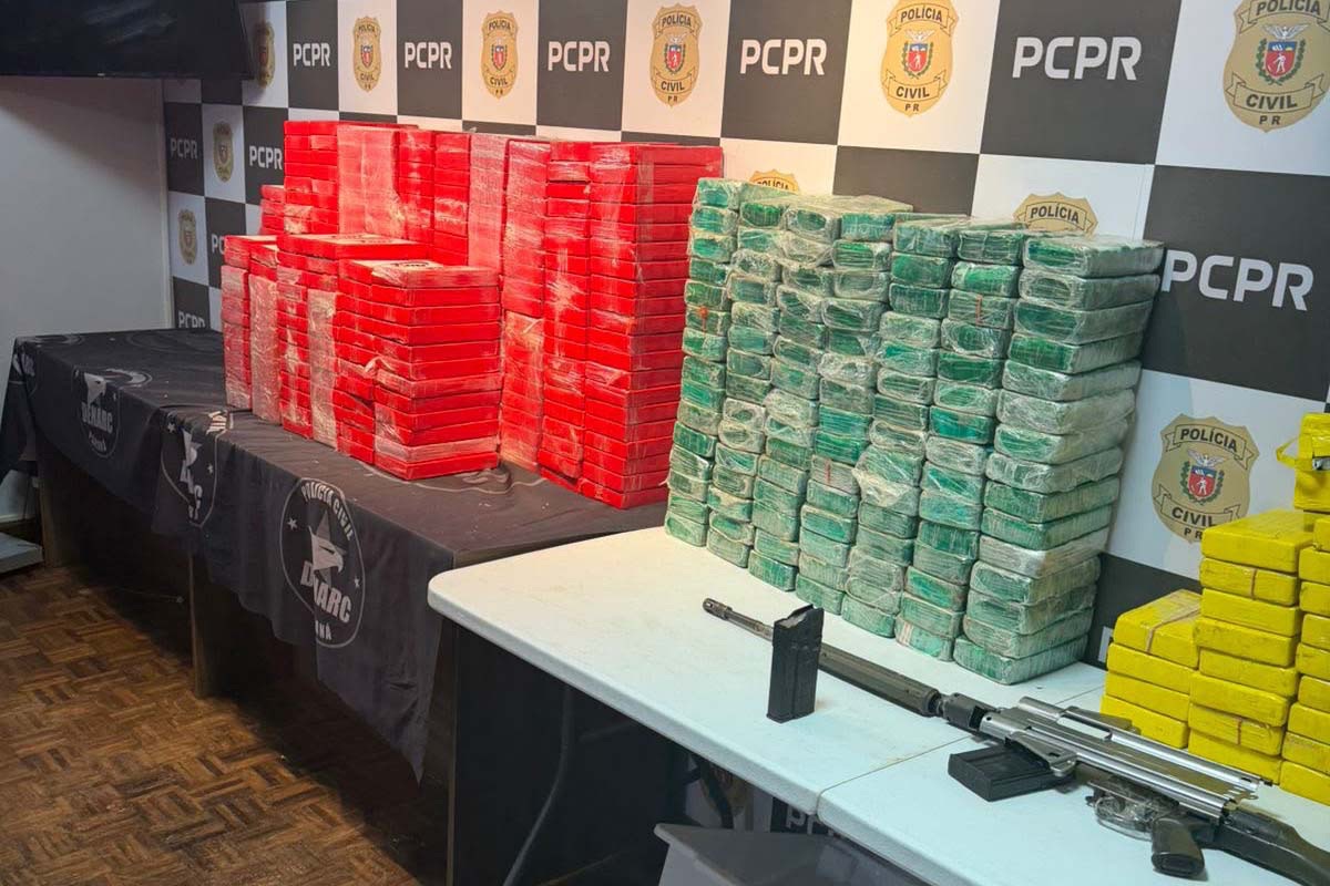 PCPR intercepta drogas e armas avaliadas em R$ 22 milhões&nbsp;na região