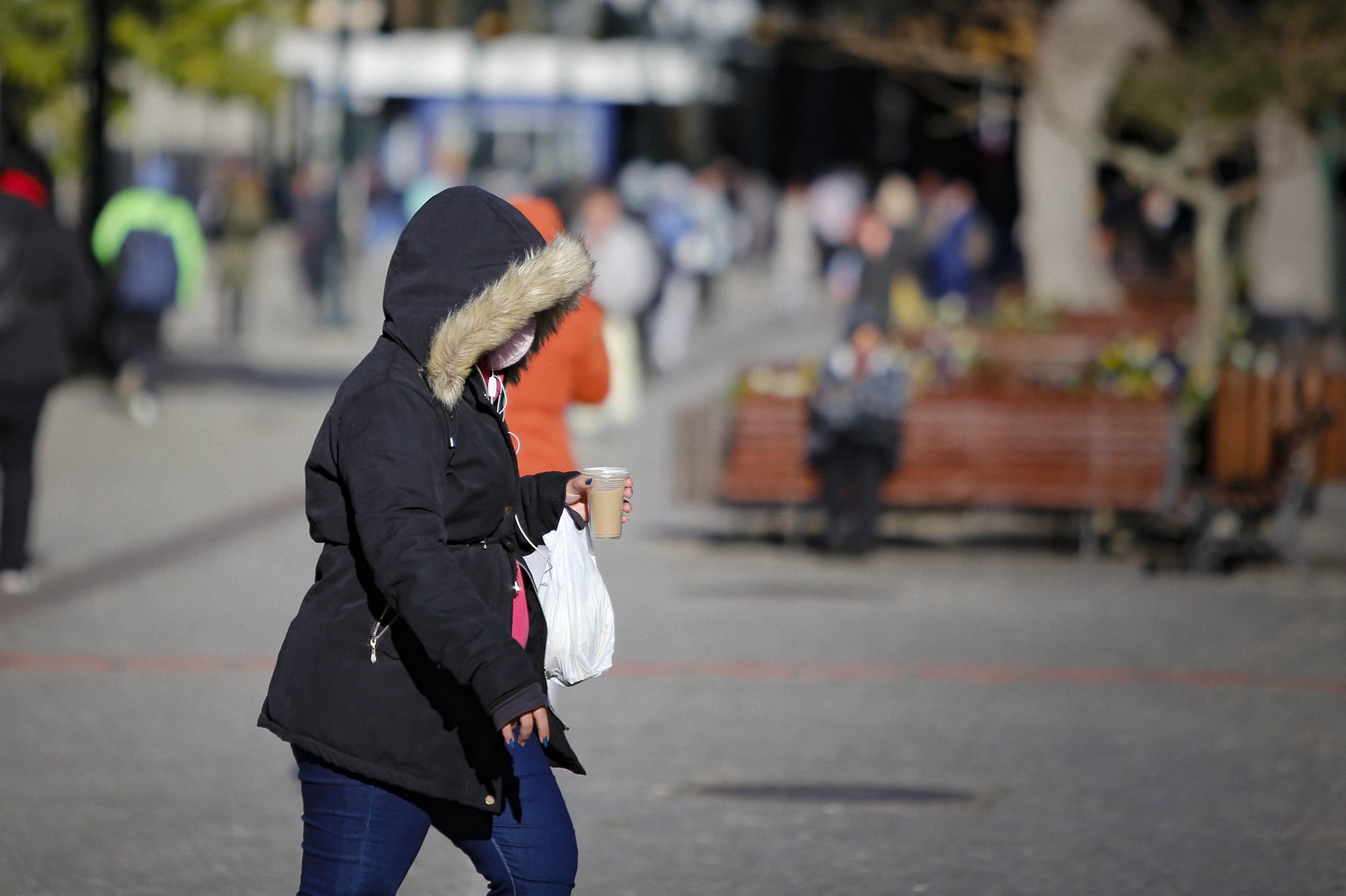 29/07/2021 - Imagens frio em CuritibaFoto Gilson Abreu/AEN