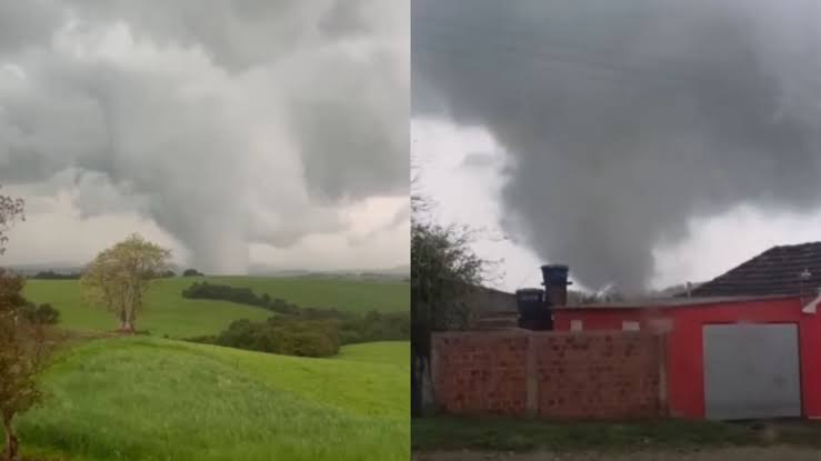 Tornado deixa rastro de destruição na região dos Campos Gerais