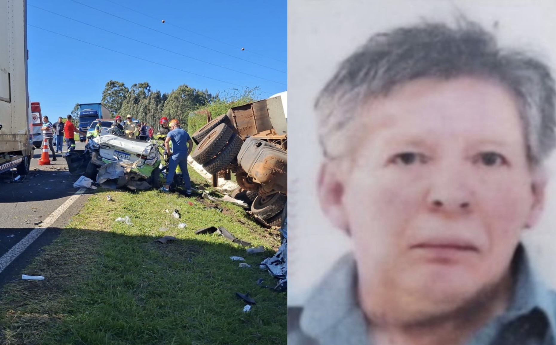 Identificada vítima fatal de grave acidente na PR-151 em Carambeí