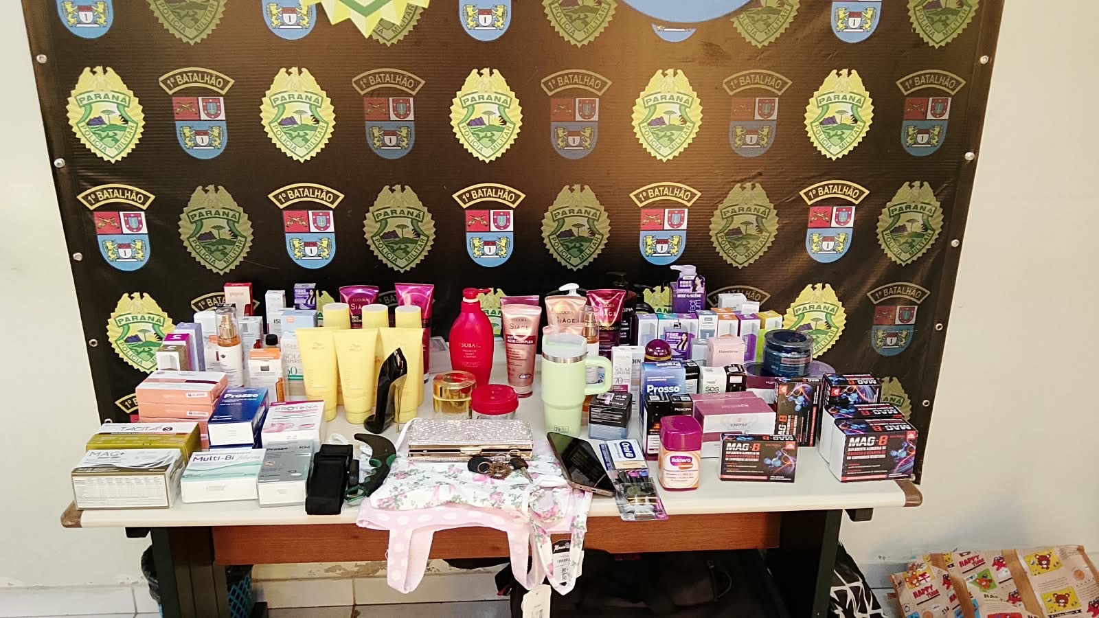 Polícia Militar recupera cerca de R$ 4 mil em mercadorias furtadas na região