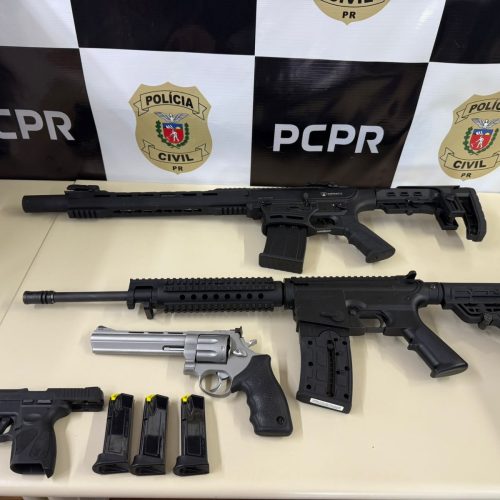 Polícia Civil apreende fuzil e outras armas durante operação