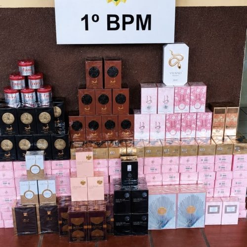 PM apreende 200 perfumes estrangeiros avaliados em R$ 60 mil na região