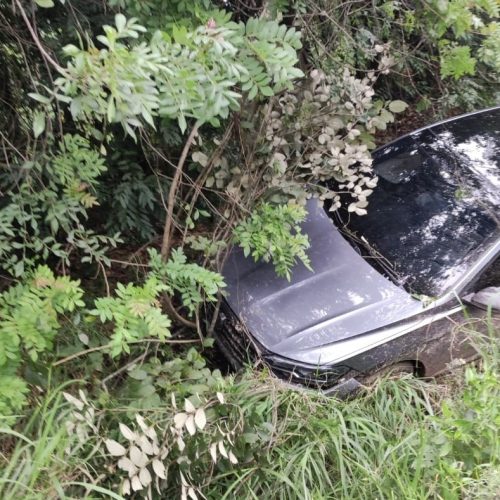 Condutor perde o controle e colide na PR-151