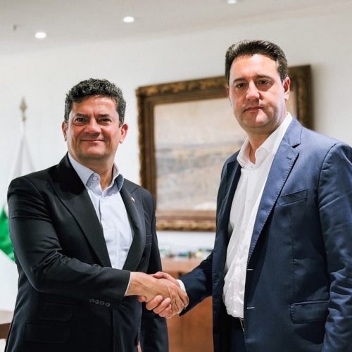 Moro e Ratinho Junior se reúnem no Palácio Iguaçu para alinhar transição de governo