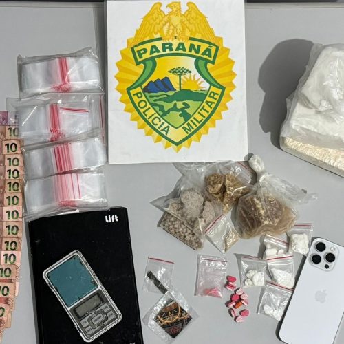 Homem é preso pela Polícia Militar por tráfico de drogas&nbsp;na região