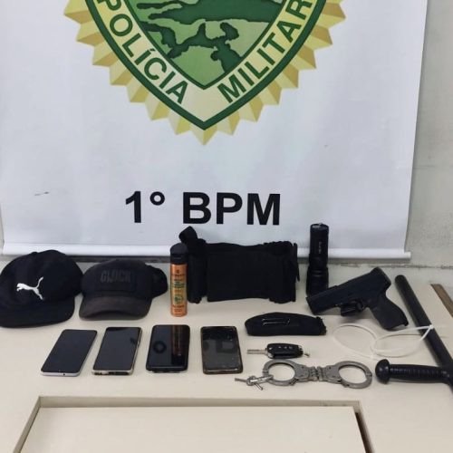 PM aborda veículo suspeito em área restrita de empresa em PG