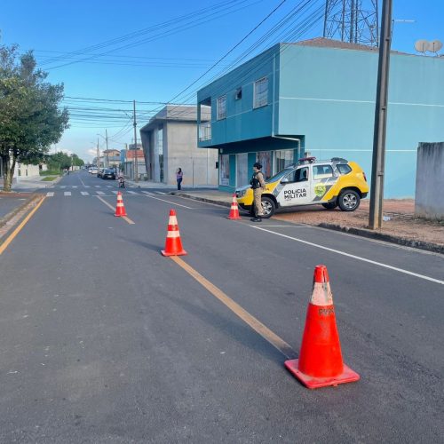 PM inicia a semana com reforço no patrulhamento em Carambeí