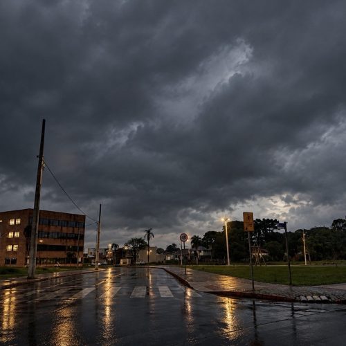 Defesa Civil emite alerta para temporais e chuva intensa em Carambeí
