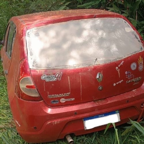 Polícia Militar recupera veículo roubado em área rural