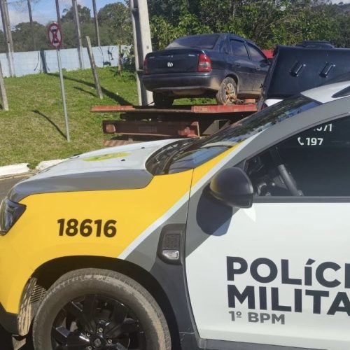 Polícia Militar recupera veículo furtado na região
