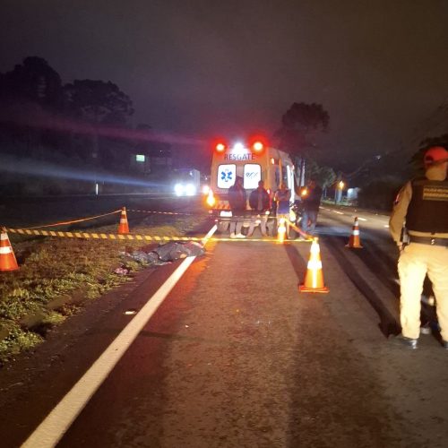 Atropelamento na PR-151 deixa uma vítima fatal&nbsp;