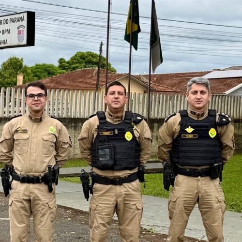Comandante do 4º CRPM realiza visita institucional à 3ª Companhia da Polícia Militar em Castro
