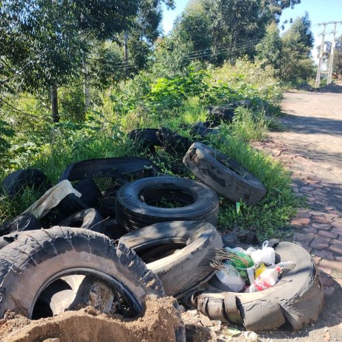 Polícia Ambiental aplica multa de R$ 5 mil por descarte irregular de pneus na região