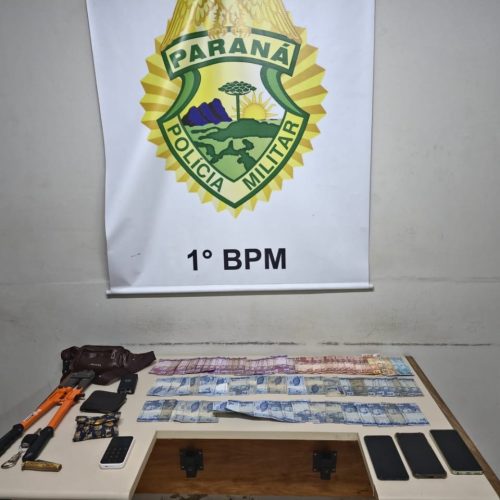 Homem é detido após furto na região; veículo e celulares foram recuperados pela PM