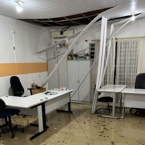 Temporal danifica Escola Fátima e CMEI Canaã em Carambeí