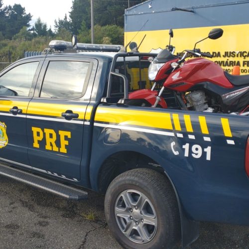 PRF recupera motocicleta após golpe de estelionato na BR-277