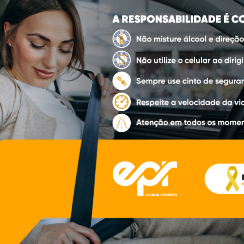 EPR Litoral Pioneiro alerta sobre os riscos de usar celular ao volante
