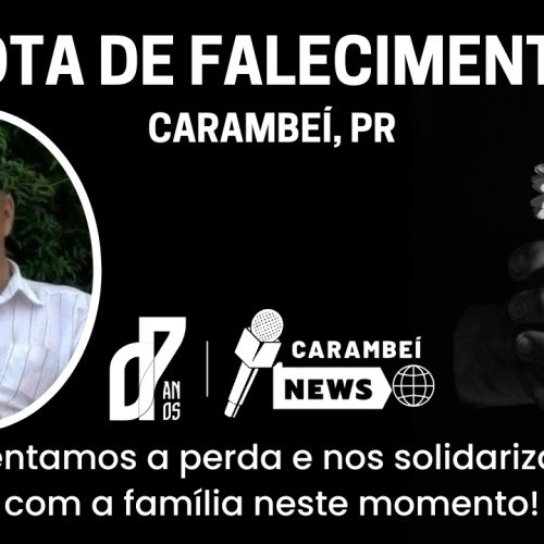 Nota de falecimento – 68 anos | 16/07/2026