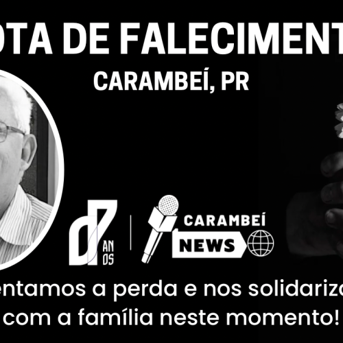 Nota de falecimento – 85 anos | 24/06/2026