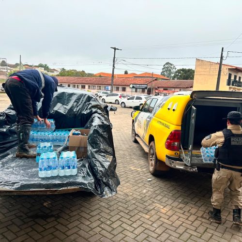 Patrulha Rural reforça apoio às comunidades atingidas pelo tornado em Piraí do Sul