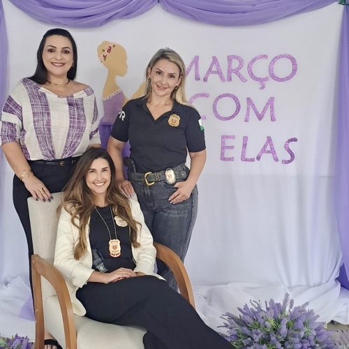 Polícia Civil reforça combate à violência contra a mulher durante evento do Março Lilás em Carambeí