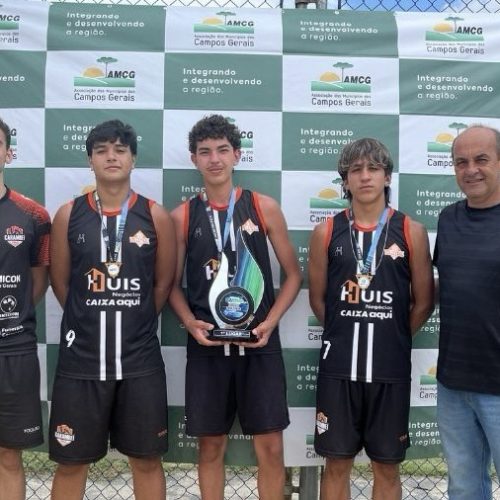 Carambeí conquista título no Sub-17 masculino do Circuito AMCG de Vôlei de Areia
