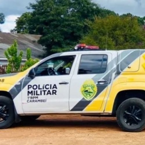 Carro com alerta de furto é localizado pela PM no Catanduvas, em Carambeí
