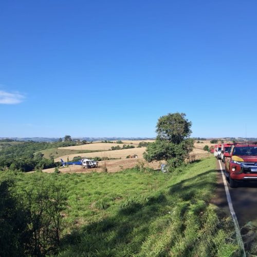 Motorista fica gravemente ferida após saída de pista&nbsp;no PR