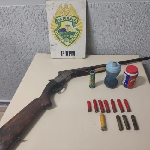 Polícia Militar apreende espingarda e prende homem na&nbsp;região