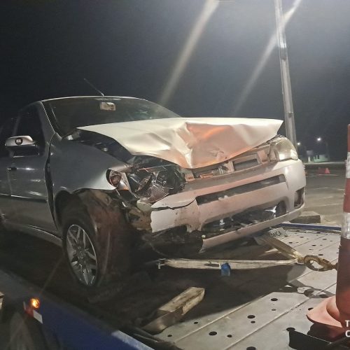 Colisão traseira deixa cinco pessoas feridas na PR-151, em Carambeí