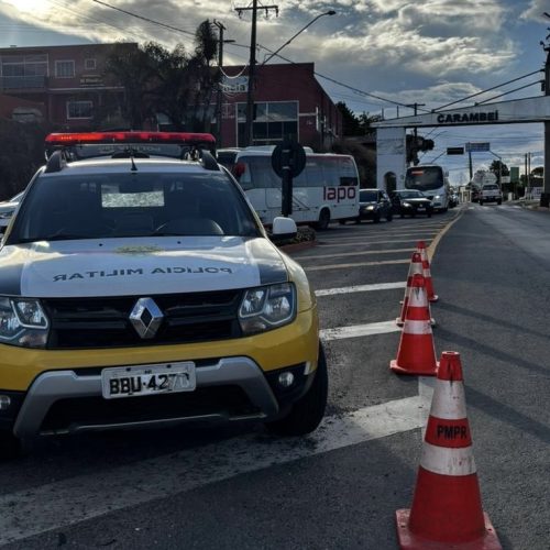 Carambeí recebe ação especial de policiamento com presença intensificada nas ruas