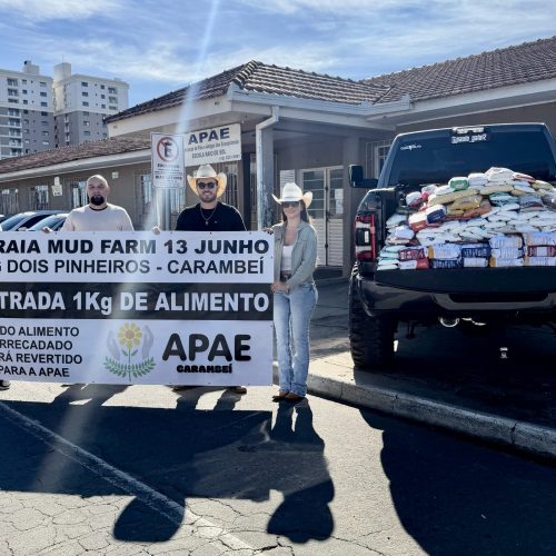 Arraiá Solidário arrecada mais de uma tonelada de alimentos para a APAE de Carambeí