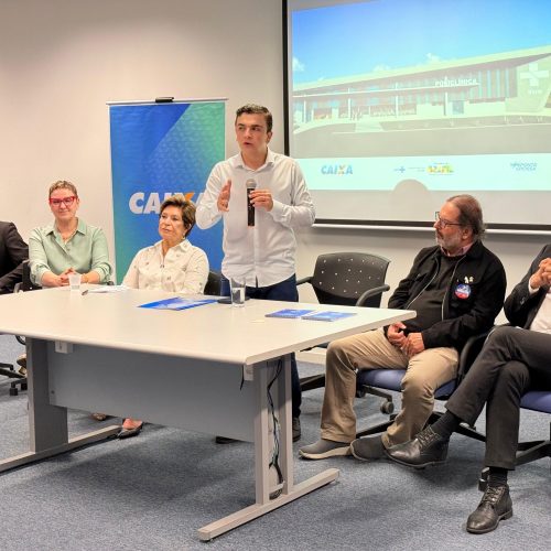 Aliel Machado e prefeita Elizabeth assinam convênio para obras da nova Policlínica de PG