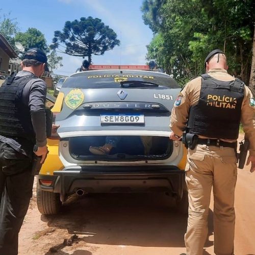 Polícia Militar e Polícia Civil cumprem mandado de prisão em Carambeí