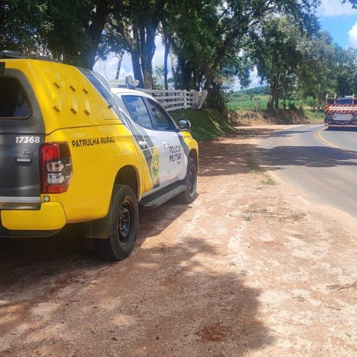 Polícia Militar reforça patrulhamento rural na região do Catanduvas, em Carambeí