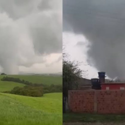 Tornado deixa rastro de destruição na região dos Campos Gerais