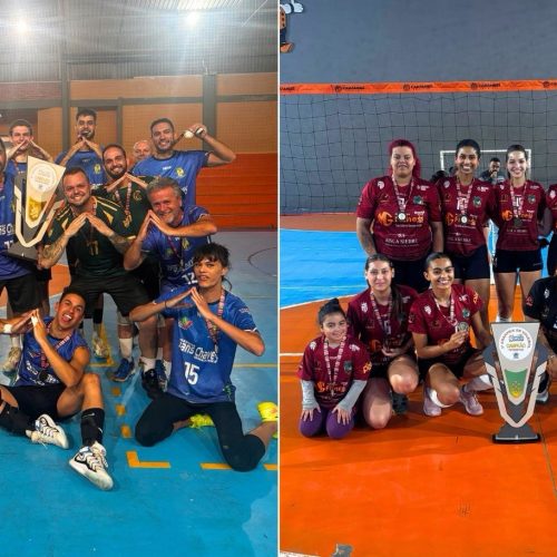 Carambeí recebe 3ª etapa do Grand Prix AMCG de Vôlei e conquista pódio no masculino