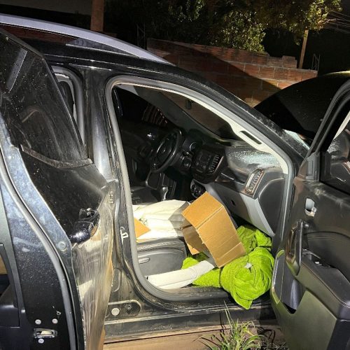 Ação do Esquadrão Antibombas: PMPR retira 237 kg de explosivos de carro&nbsp;no PR