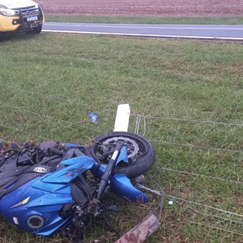 Motociclista sofre ferimentos graves após saída de pista na região