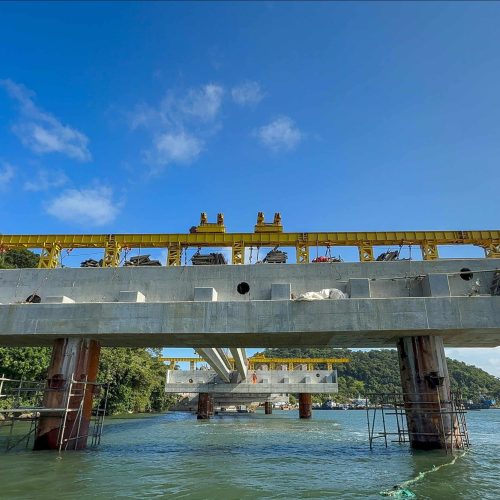 Governo do Estado divulga novas imagens da obra da Ponte de Guaratuba