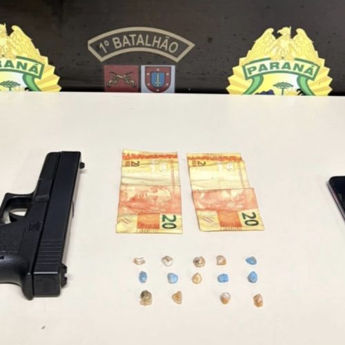 Menor é apreendido com drogas e simulacro de arma durante ação policial