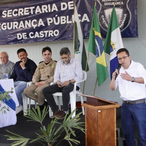 Ricardo Cardoso destaca integração e investimentos como pilares para avanço da segurança em Castro