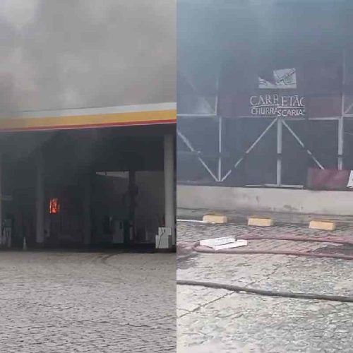 Incêndio atinge restaurante de posto de combustíveis no PR