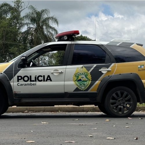 Veículo abandonado em Carambeí é recuperado pela Polícia